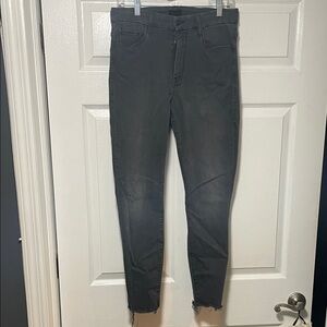 MOTHER Charcoal Denim with Copper Accents